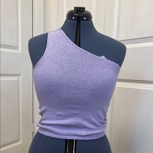 Maje Lavender Asymmetrical Tank Top